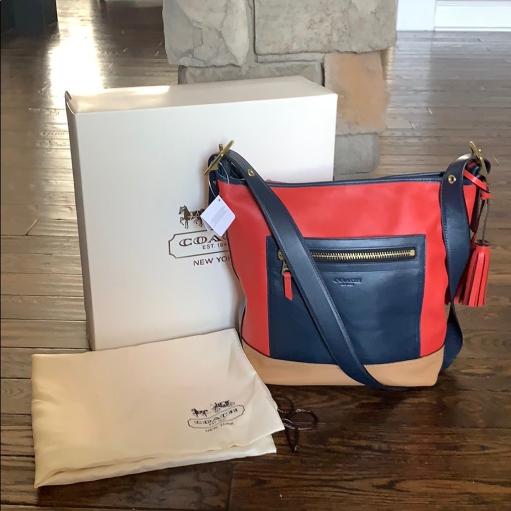 NWT Gorgeous Coach Colorblock Shoulder Bag